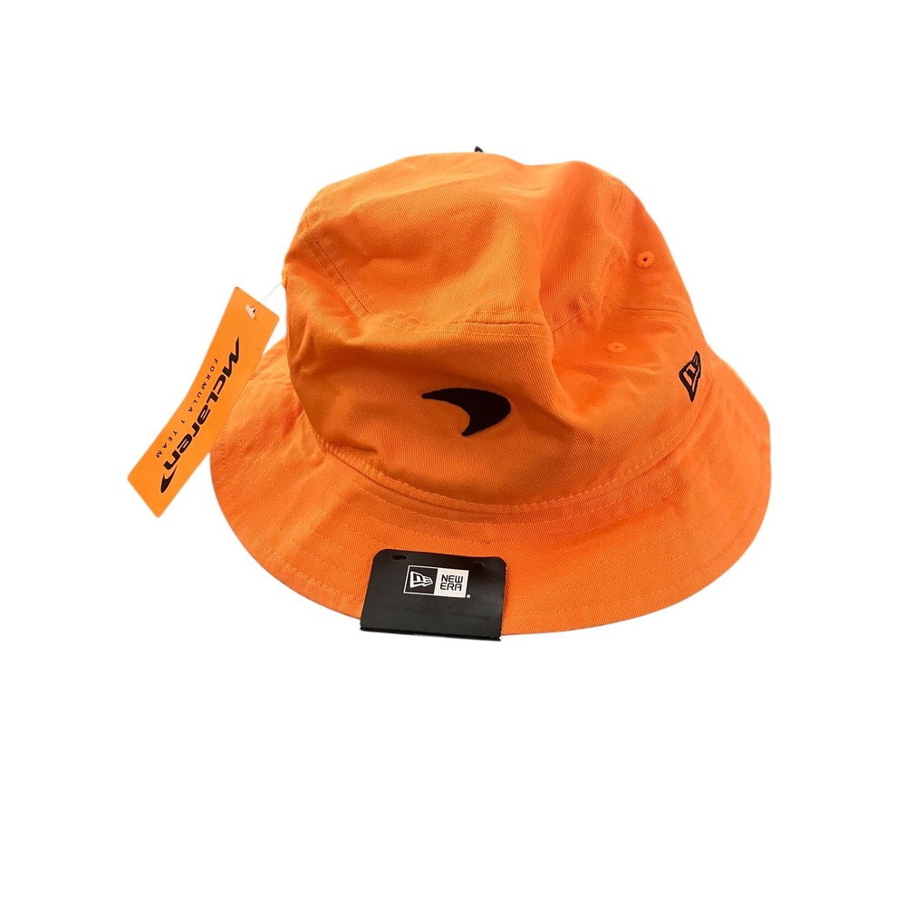 New Era McLaren Formula 1 Team Bucket Hat Papaya Orange F1 Racing Fan Gear NEW